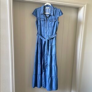 veronica beard denim dress Veronica Beard Delondra Midi Dress | Big Splash